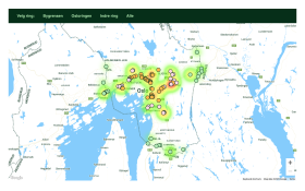 Heatmap www fjellinjen no innsikt trafikkbildet 2023 Solvr no skjermbilder